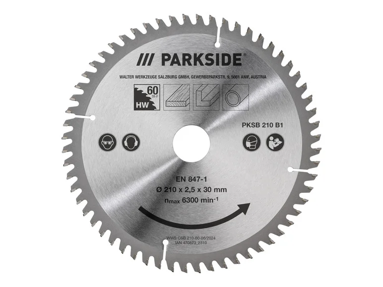 PARKSIDE® Lame de scie circulaire PKSB 210 B1. Ø 21 cm