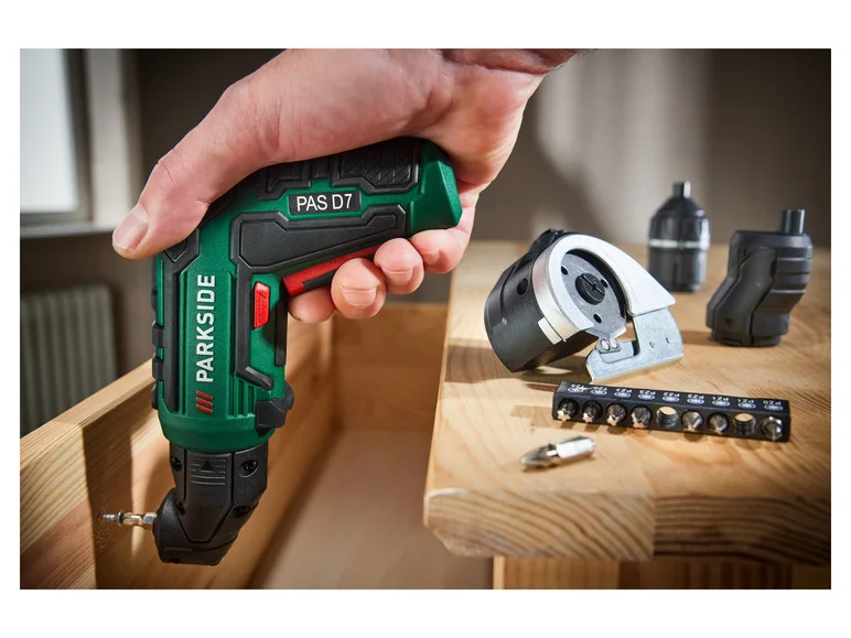 PARKSIDE® Visseuse sans fil avec embouts interchangeables PAS D7