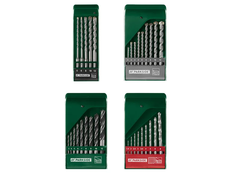 PARKSIDE® Jeu de forets multifonctions HSS ou forets à pierre ou forets à bois ou forets SDS