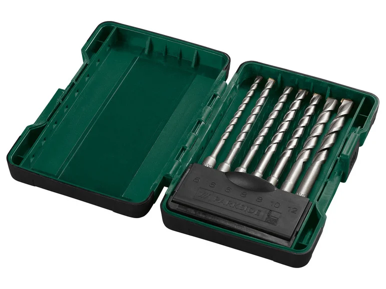 PARKSIDE® Set de forets à marteau SDS PBS 7 A2 / Set de burins courts SDS PRMS 4 A1