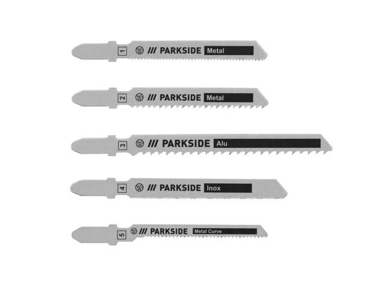 PARKSIDE® Lames de scie sauteuse PSTZ 3 A1. 5 pièces