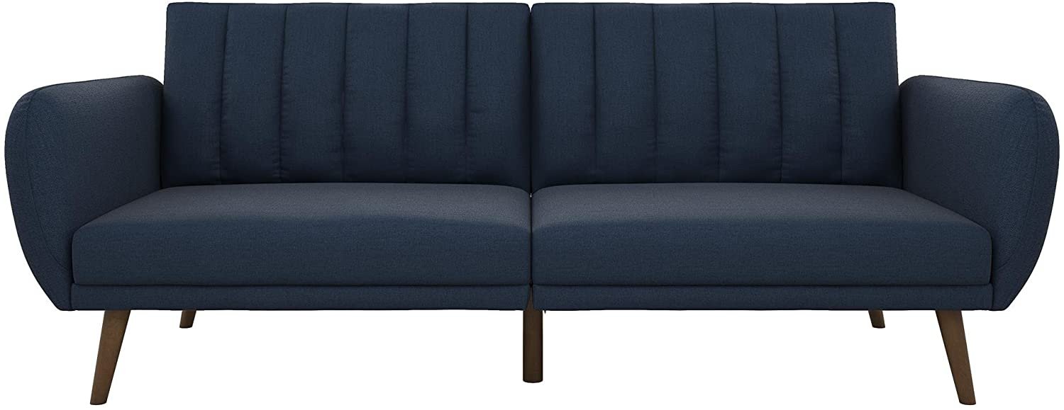 Novogratz Brittany Sofa Futon - Navy Linen