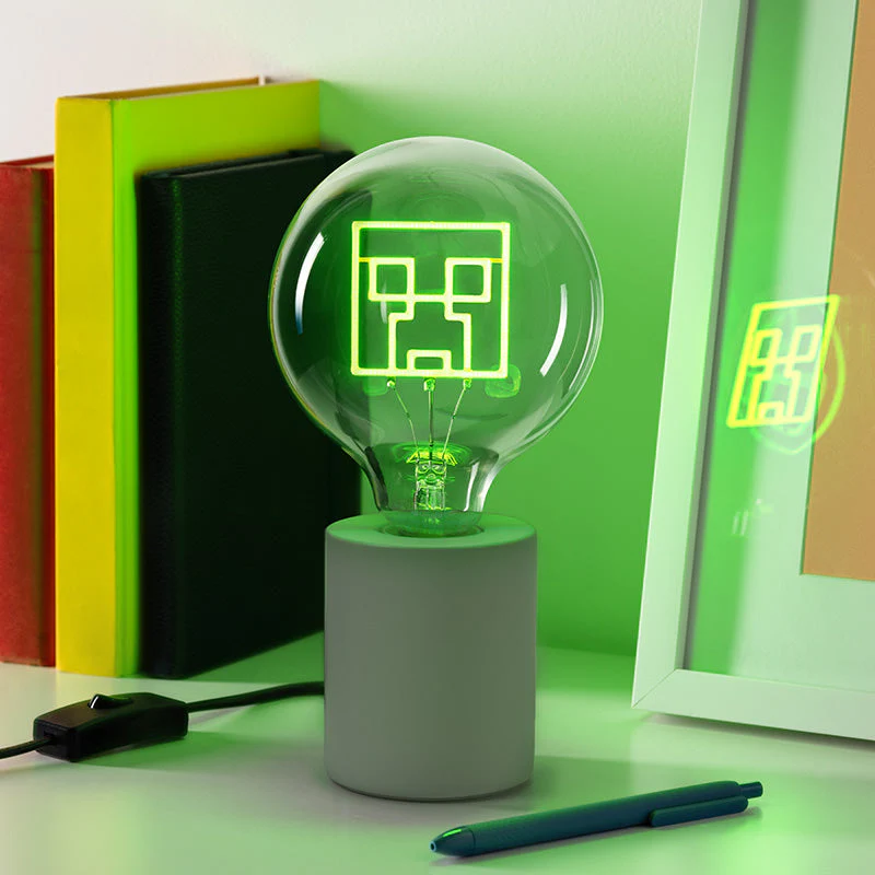 Minecraft Creeper - Led Neon Bulb Lampe