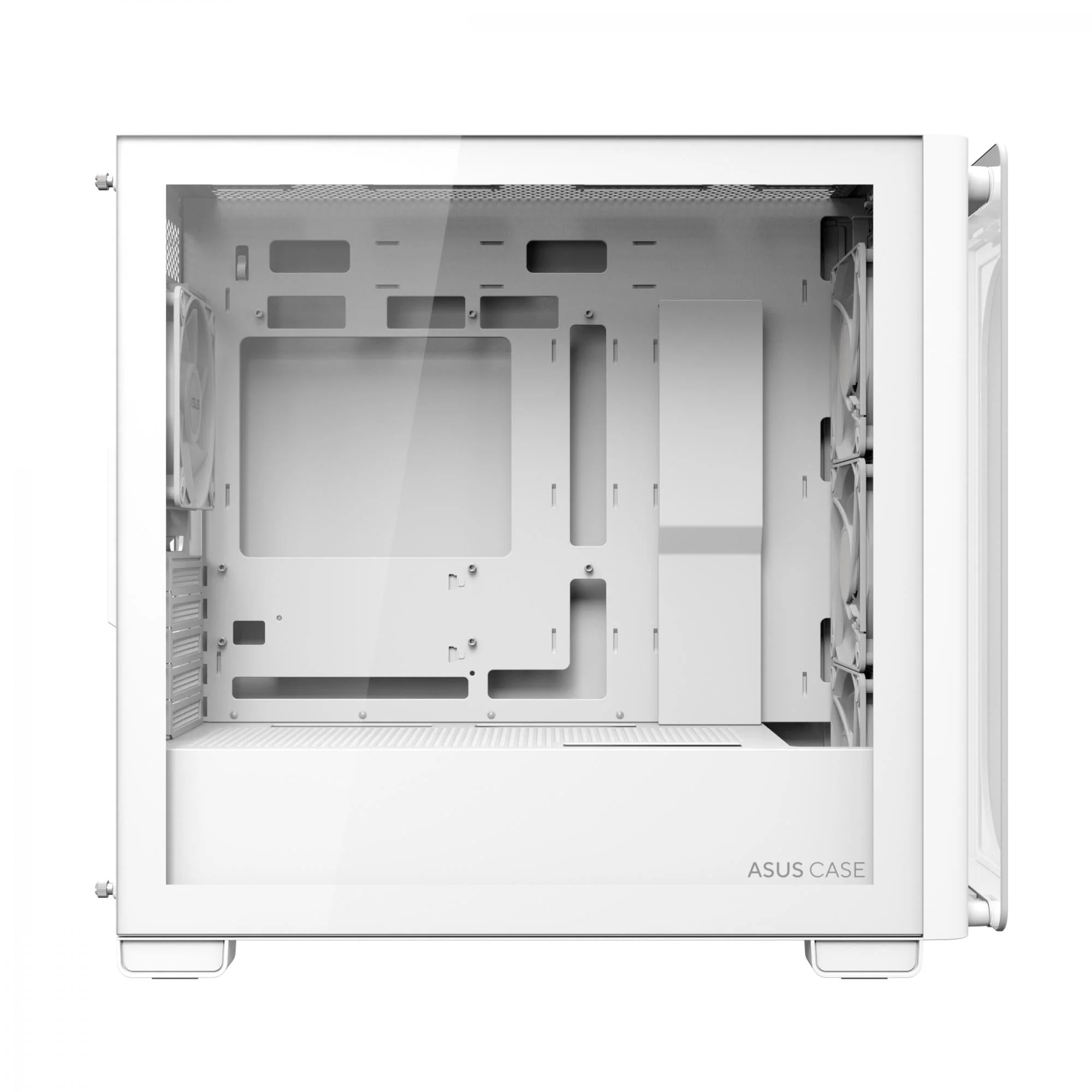 ASUS A23 PLUS Tempered Glass ARGB mATX Case - White