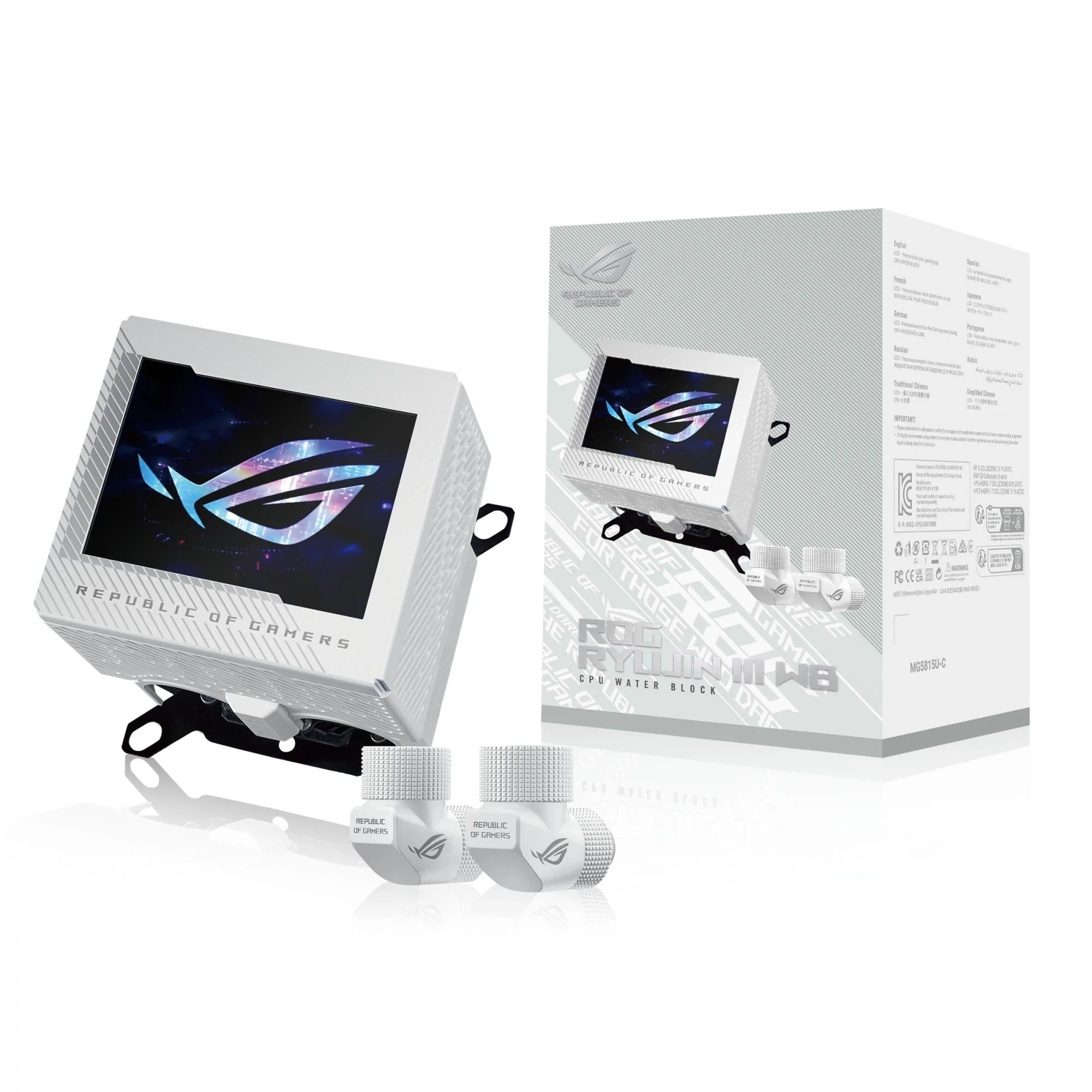 ASUS RYUJIN III CPU Water Block White