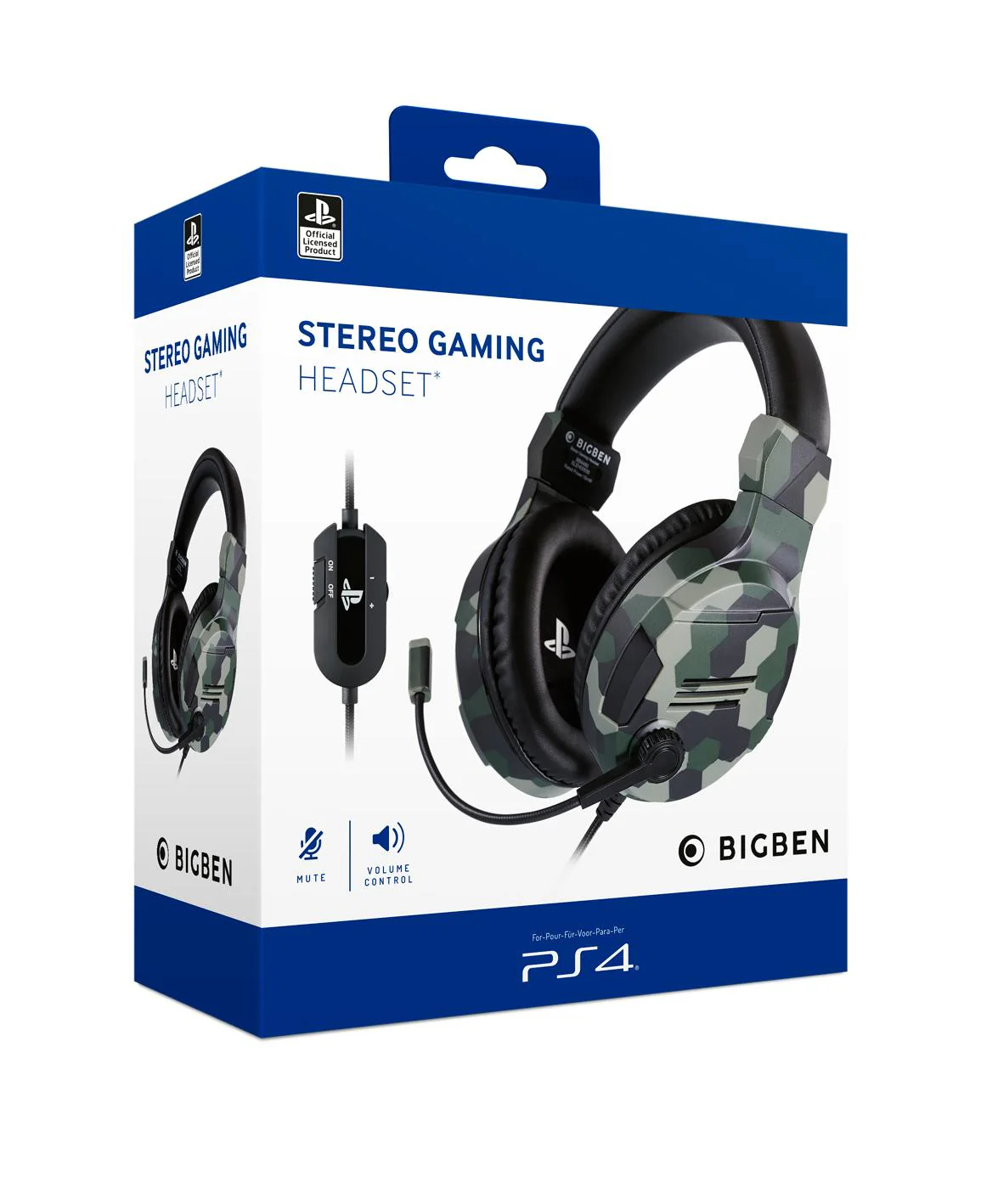 Nacon PS4 Gaming Headset V3 - Grøn - Headset - Sony